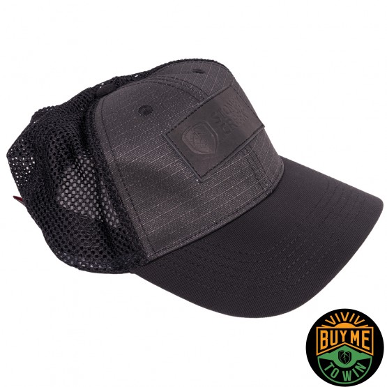 Black Shield Canvas Cap